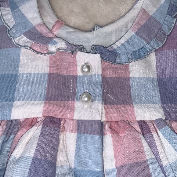 NWT Sweet Honey Classic Belle Bubble Poolside Plaid Dress 12M - Picture 10 of 14